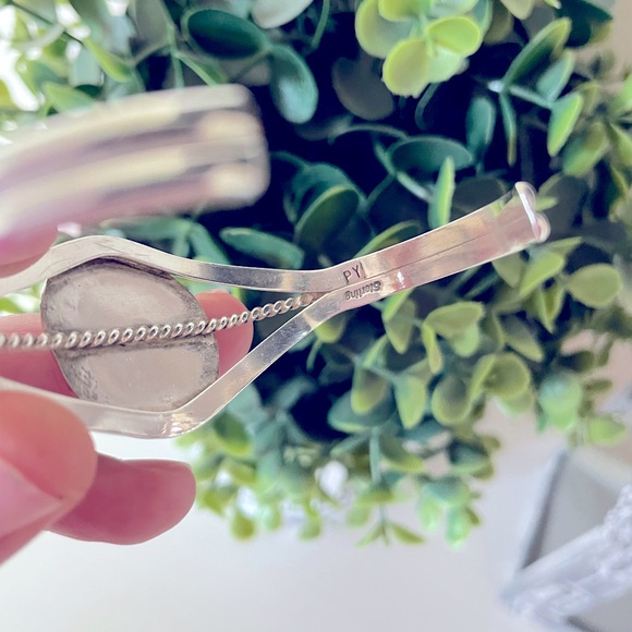 Vintage Native American Pat Yazzie Turquoise Cuff Bracelet Sterling Silver 925 - Picture 4 of 8